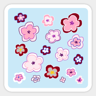 My garden full of flowers, Flower patterns Sticker